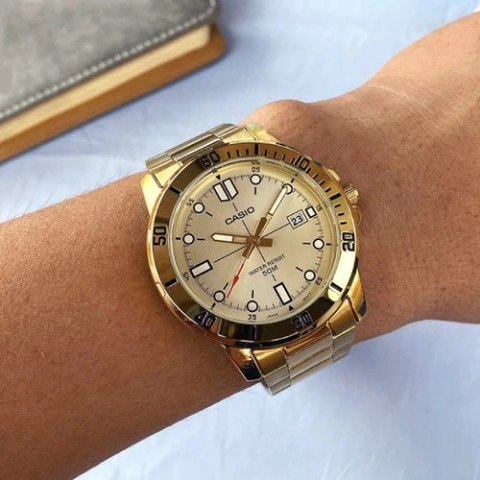 ZEGAREK MĘSKI CASIO MTP-VD01G-9E (zd185d) + BOX ZEGAREK MĘSKI CASIO MTP-VD01G-9E (zd185d) + BOX