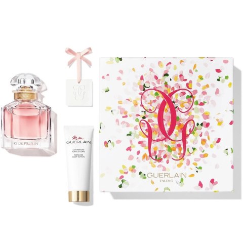 Guerlain Mon Guerlain Bloom Of Rose zestaw woda toaletowa spray 50ml + balsam do ciała 75ml + wisiorek z zawieszką (P1)