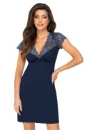 Koszulka nocna Koszula Nocna Model Melania Dark Blue - Donna - 36 Koszulka nocna Koszula Nocna Model Melania Dark Blue - Donna - 36
