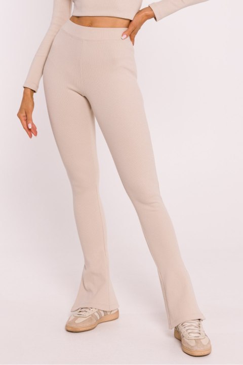 Legginsy Model MOE816 Piasek - Moe - M
