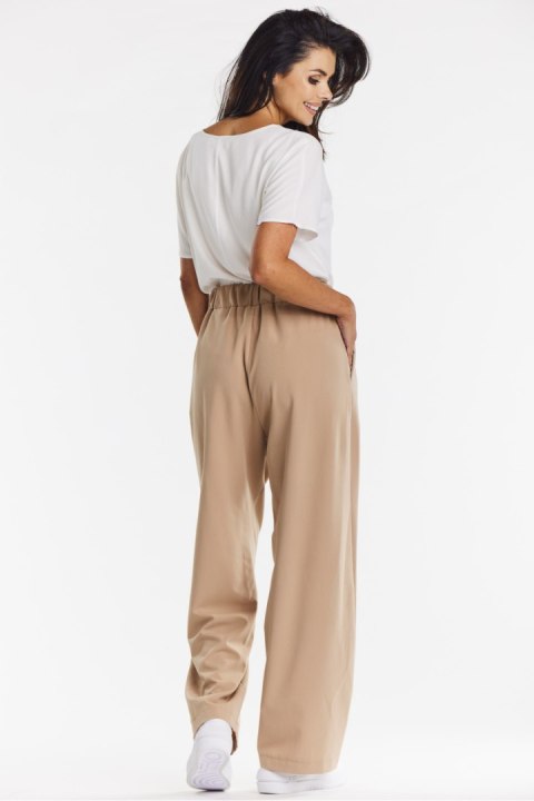 Spodnie Damskie Model A674 Beige - awama - L Spodnie Damskie Model A674 Beige - awama - L