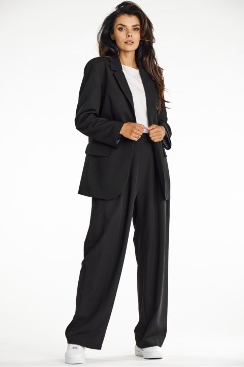 Spodnie Damskie Model A674 Black - awama - M Spodnie Damskie Model A674 Black - awama - M