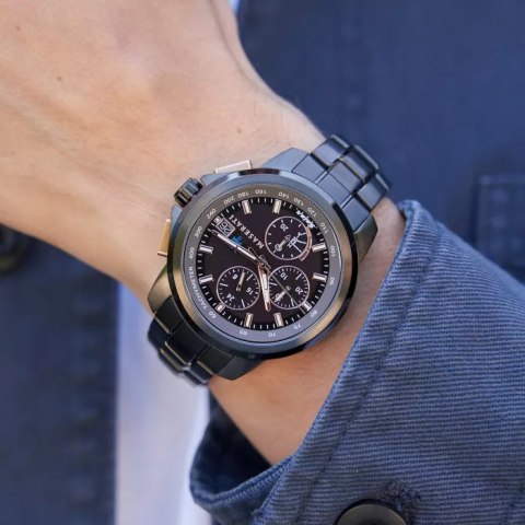 Zegarek Męski Maserati Successo Solar Chrono R8873645001 + BOX Zegarek Męski Maserati Successo Solar Chrono R8873645001 + BOX