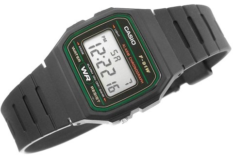 Zegarek Męski CASIO F-91W-3DG + BOX Zegarek Męski CASIO F-91W-3DG + BOX