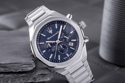 Zegarek Męski MASERATI Stile Chrono R8873642006 + BOX Zegarek Męski MASERATI Stile Chrono R8873642006 + BOX
