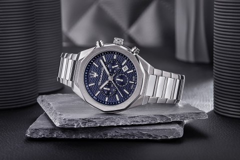 Zegarek Męski MASERATI Stile Chrono R8873642006 + BOX Zegarek Męski MASERATI Stile Chrono R8873642006 + BOX