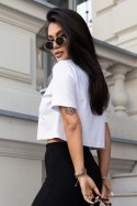 Tshirt Damski Model B57K White - IVON - M Tshirt Damski Model B57K White - IVON - M