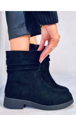Botki z marszczoną cholewką BRACY BLACK - Inello - 40