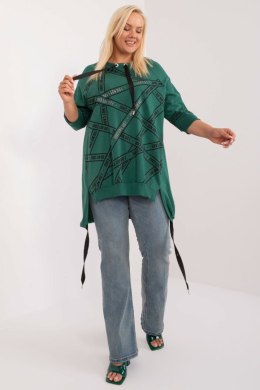 Bluzka Model RV-TU-7598.94 Dark Green - Relevance - uniwersalny