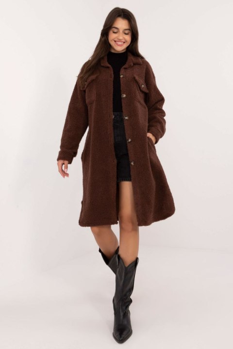 Koszula Damska Model DHJ-KS-19806.12X Brown - Italy Moda - uniwersalny