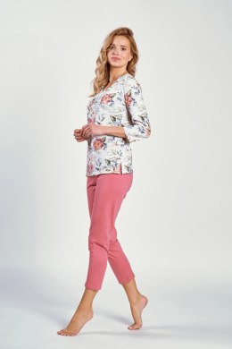 Piżama Damska Model Louisa 3247 White/Malina - Taro - M