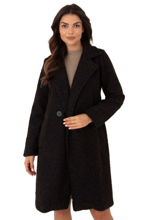 Płaszcz Damski Model MI-PL-138.51 Black - Italy Moda - uniwersalny