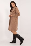 Płaszcz Damski Model MI-PL-138.51 Camel - Italy Moda - uniwersalny