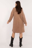 Płaszcz Damski Model MI-PL-138.51 Camel - Italy Moda - uniwersalny