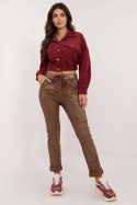 Spodnie Damskie Model DHJ-SP-21258.32 Brown - Italy Moda - uniwersalny