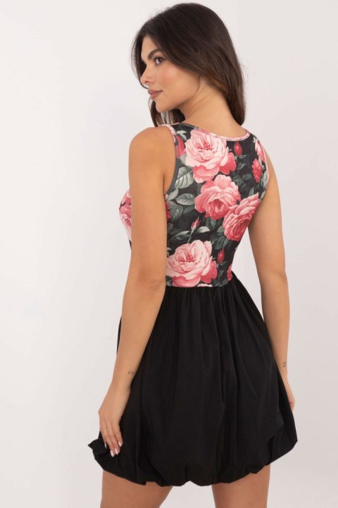 Sukienka Model DHJ-SK-19805-2.65 Black/Pink - Italy Moda - uniwersalny Sukienka Model DHJ-SK-19805-2.65 Black/Pink - Italy Moda - uniwersalny