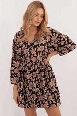 Sukienka Model DHJ-SK-19861-7.94 Black/Beige - Italy Moda - uniwersalny