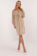 Sukienka Model DHJ-SK-19890.86P Beige - Italy Moda - uniwersalny