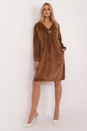 Sukienka Model DHJ-SK-19890.86P Light Brown - Italy Moda - uniwersalny