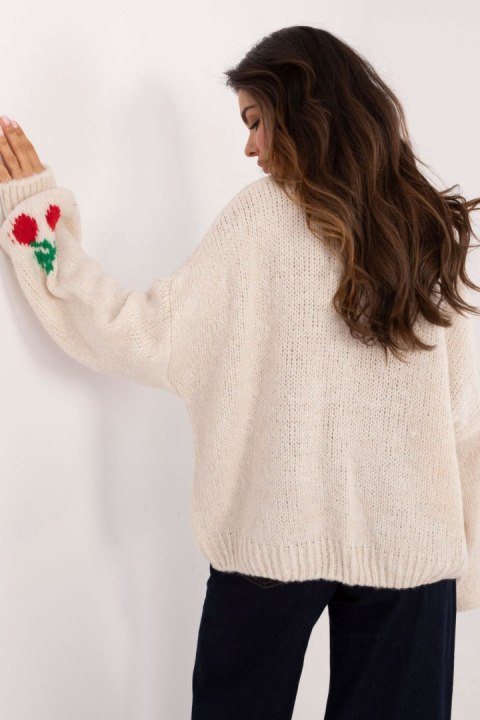 Sweter Damski Model MI-SW-2910.62 Light Beige - Italy Moda - uniwersalny