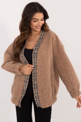 Sweter Kardigan Model DHJ-NA-A8500.11P Camel - Italy Moda - uniwersalny
