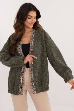 Sweter Kardigan Model DHJ-NA-A8500.11P Khaki - Italy Moda - uniwersalny