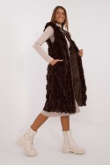 Kamizelka Model AT-KZ-2368-1.07 Dark Brown - AT - S/M Kamizelka Model AT-KZ-2368-1.07 Dark Brown - AT - S/M
