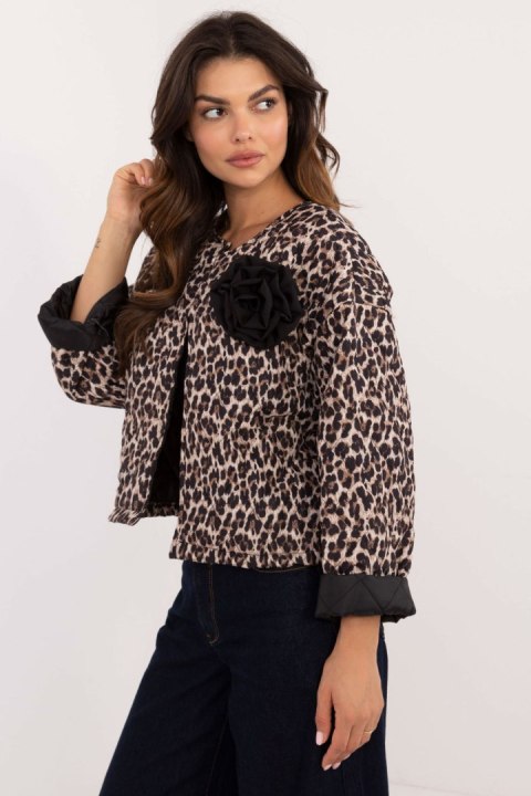 Kurtka Damska Model DHJ-KR-A8357-2.87 Black/Beige - Italy Moda - uniwersalny Kurtka Damska Model DHJ-KR-A8357-2.87 Black/Beige - Italy Moda - uniwersalny