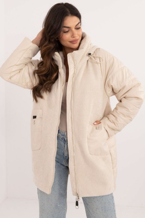 Kurtka Damska Model MBM-KR-F-23301.84 Light Beige - MBM - s Kurtka Damska Model MBM-KR-F-23301.84 Light Beige - MBM - s
