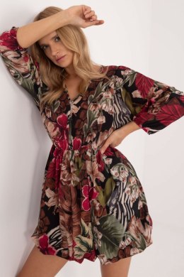 Sukienka Model DHJ-SK-19861-5.27 Bordo - Italy Moda - uniwersalny
