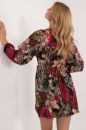 Sukienka Model DHJ-SK-19861-5.27 Bordo - Italy Moda - uniwersalny