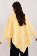 Sweter Ponczo Model AT-PN-2347.88 Light Yellow - AT - uniwersalny Sweter Ponczo Model AT-PN-2347.88 Light Yellow - AT - uniwersalny