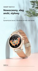 SMARTWATCH DAMSKI G. Rossi SW014-4 gold (sg009d) SMARTWATCH DAMSKI G. Rossi SW014-4 gold (sg009d)