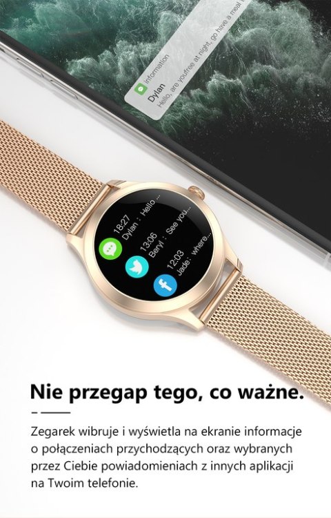 SMARTWATCH DAMSKI G. Rossi SW014-4 gold (sg009d) SMARTWATCH DAMSKI G. Rossi SW014-4 gold (sg009d)