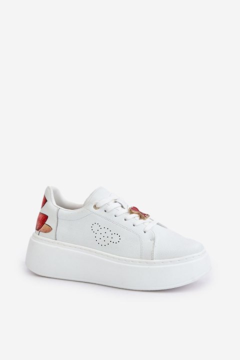 Buty Sportowe Model 89100 White - Step in style - 37 Buty Sportowe Model 89100 White - Step in style - 37