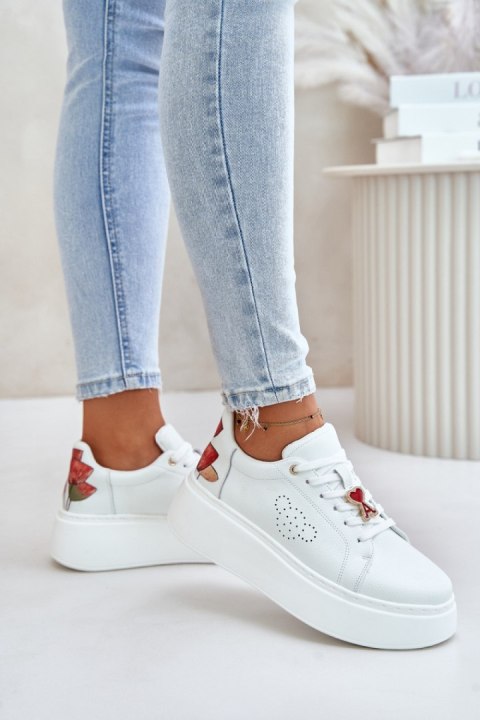 Buty Sportowe Model 89100 White - Step in style - 39 Buty Sportowe Model 89100 White - Step in style - 39