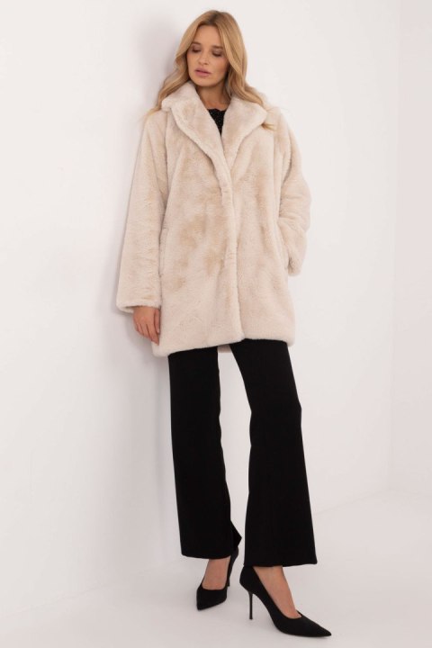 Płaszcz Damski Model TW-PL-BI-G230119.32 Light Beige - Factory Price - uniwersalny Płaszcz Damski Model TW-PL-BI-G230119.32 Light Beige - Factory Price - uniwersalny