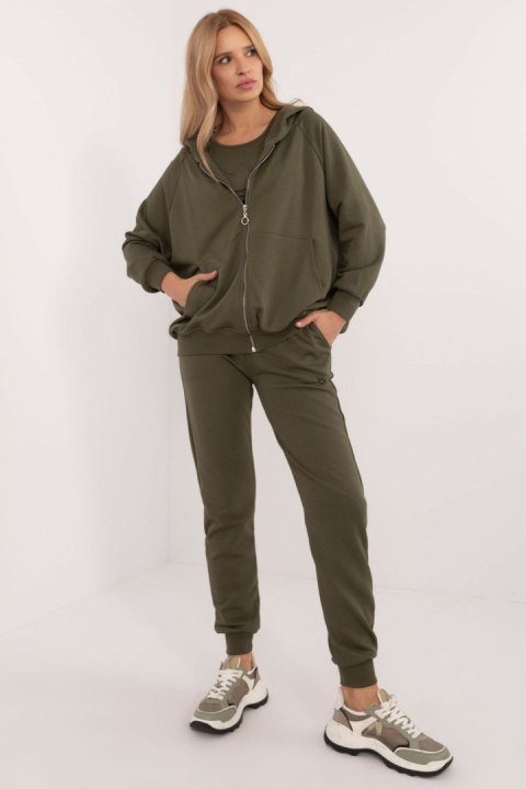 Spodnie Komplet Model EM-KMPL-944.34 Khaki - Factory Price - uniwersalny Spodnie Komplet Model EM-KMPL-944.34 Khaki - Factory Price - uniwersalny