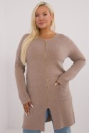 Sweter Damski Model PM-SW-PM793.01 Dark Beige - Factory Price - 2XL/3XL Sweter Damski Model PM-SW-PM793.01 Dark Beige - Factory Price - 2XL/3XL