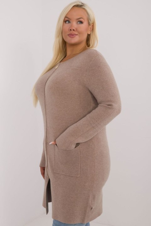 Sweter Damski Model PM-SW-PM793.01 Dark Beige - Factory Price - 2XL/3XL Sweter Damski Model PM-SW-PM793.01 Dark Beige - Factory Price - 2XL/3XL