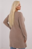 Sweter Damski Model PM-SW-PM793.01 Dark Beige - Factory Price - 2XL/3XL Sweter Damski Model PM-SW-PM793.01 Dark Beige - Factory Price - 2XL/3XL