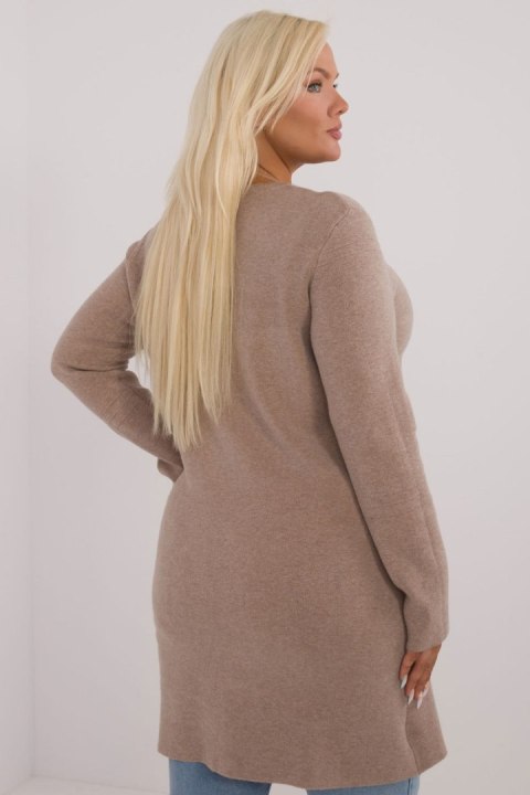 Sweter Damski Model PM-SW-PM793.01 Dark Beige - Factory Price - 2XL/3XL Sweter Damski Model PM-SW-PM793.01 Dark Beige - Factory Price - 2XL/3XL