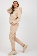 Spodnie Komplet Model EM-KMPL-791.55 Beige - Factory Price - uniwersalny Spodnie Komplet Model EM-KMPL-791.55 Beige - Factory Price - uniwersalny