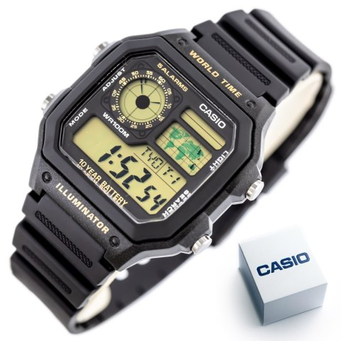 ZEGAREK MĘSKI CASIO Sports AE-1200WH-1B + BOX (zd146c) ZEGAREK MĘSKI CASIO Sports AE-1200WH-1B + BOX (zd146c)