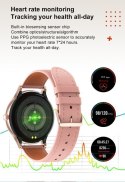 SMARTWATCH DAMSKI PACIFIC 18-1 - BRANSOLETA + PASEK: Rosegold / Różowy (sy015a) SMARTWATCH DAMSKI PACIFIC 18-1 - BRANSOLETA + PASEK: Rosegold / Różowy (sy015a)