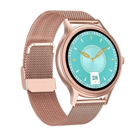 SMARTWATCH DAMSKI PACIFIC 18-2 - BRANSOLETA + PASEK: Rosegold / Biały (sy015b) SMARTWATCH DAMSKI PACIFIC 18-2 - BRANSOLETA + PASEK: Rosegold / Biały (sy015b)