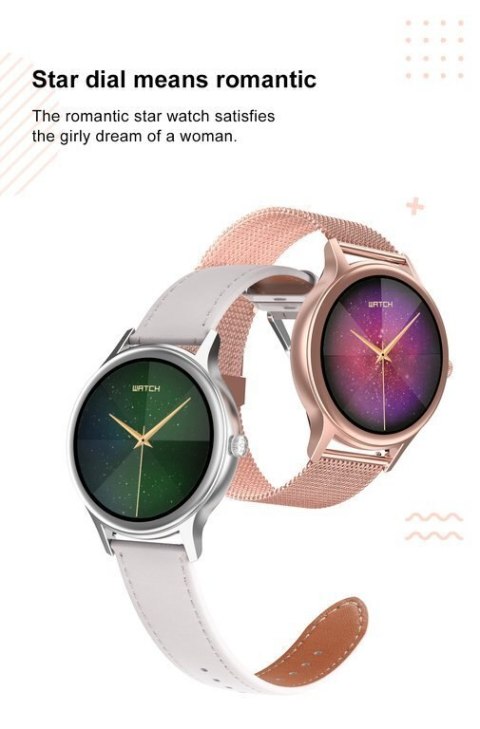 SMARTWATCH DAMSKI PACIFIC 18-2 - BRANSOLETA + PASEK: Rosegold / Biały (sy015b) SMARTWATCH DAMSKI PACIFIC 18-2 - BRANSOLETA + PASEK: Rosegold / Biały (sy015b)