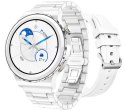 Smartwatch Damski Rubicon RNCE92-1 Srebrny-Ceramiczna Bransoleta + Biały Silikonowy Pasek Smartwatch Damski Rubicon RNCE92-1 Srebrny-Ceramiczna Bransoleta + Biały Silikonowy Pasek