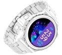Smartwatch Damski Rubicon RNCE92-1 Srebrny-Ceramiczna Bransoleta + Biały Silikonowy Pasek Smartwatch Damski Rubicon RNCE92-1 Srebrny-Ceramiczna Bransoleta + Biały Silikonowy Pasek