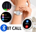 Smartwatch Damski Rubicon RNCE92-1 Srebrny-Ceramiczna Bransoleta + Biały Silikonowy Pasek Smartwatch Damski Rubicon RNCE92-1 Srebrny-Ceramiczna Bransoleta + Biały Silikonowy Pasek